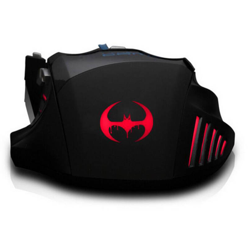 Secluded bat USB wired optical gaming mouse with breathing light the fire button 3200/5500DPI Rainbow for cafe LOL CF